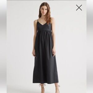 Quince 100% Organic Cotton Sleeveless Maxi Dress. Size Large